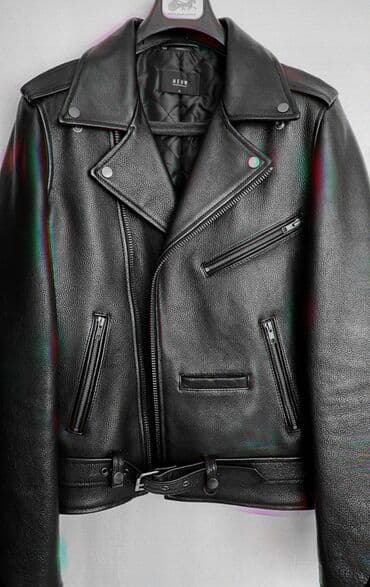 на железных номерах: Новая куртка,из натуральный зернистый кожи, качество шикарное 🔥 — 4