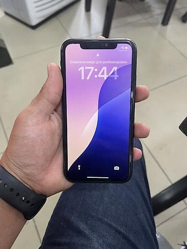 IPhone Xr, Б/у, 128 ГБ, Черный, Чехол, 80 % — 2