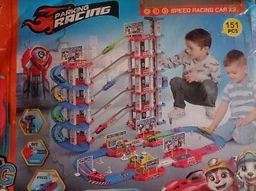 Игровой набор Parking Racing – многоуровневый паркинг с автотреком и — 2