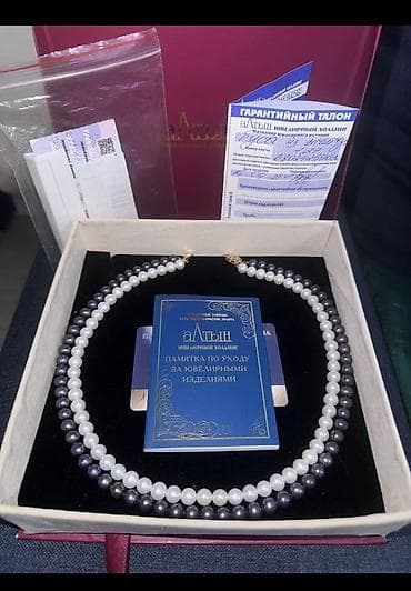 золото жемчуг: Колье, Проба 585, Женские, Новый, Жемчуг, Винтажный стиль — 3