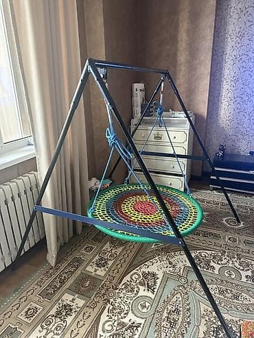 гамак качеля: Детские качели, Подвесные Для дома, Металл, Новый — 1