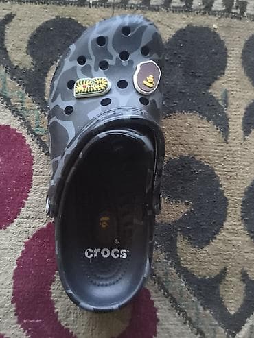 Сабо: Сабо, 40, Crocs, Новый, цвет - Серый, Самовывоз — 1