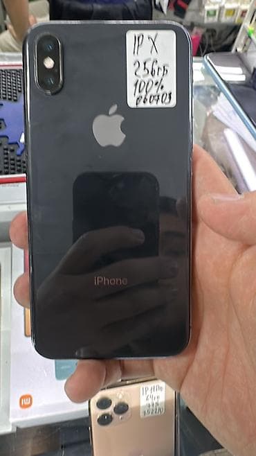 IPhone X, 256 ГБ, Space Gray, 100 %