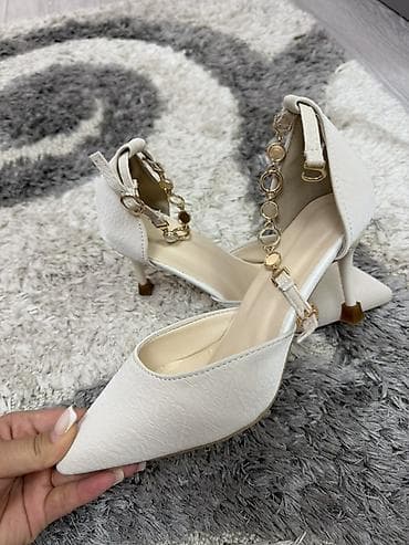 лакосте обувь: Туфли-лодочки на каблуке-шпильке, цвет айвори. Размер 37. Новые, не — 2