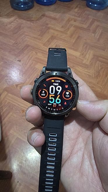 Акылдуу сааттар: Смарт-часы JS FENIX 8 - Круглый Super AMOLED-дисплей с яркими — 4