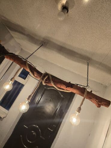 двери бишкеке: Люстра из дерева Подвесной светильник в стиле лофт/рустик из массива — 7