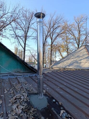 улитка для вентиляции: Чистка дымохода в ручную и апаратом!!!Чистка дымохода бишкек и — 11