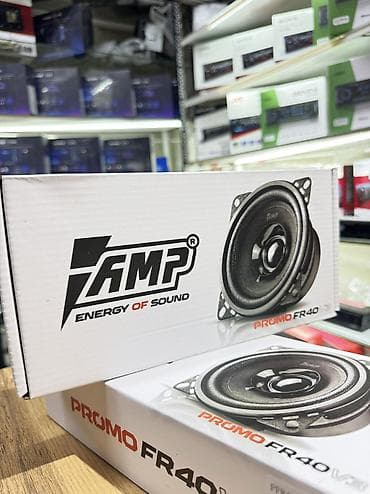 Автоэлектроника: 10см динамики AMP российский бренд. Отличное звучание по доступной — 1