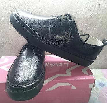 hansberg обувь цена: Женские черные кожаные дерби - Материал верха: кожа с легкой — 4