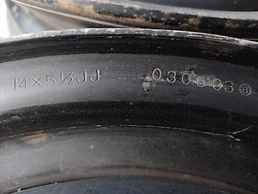 2 gr: Железные Диски R 14 Honda, Комплект, отверстий - 5, Б/у — 2