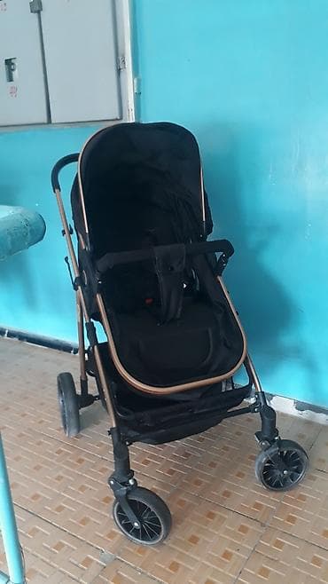 Коляски: Коляска, цвет - Черный, Б/у — 3