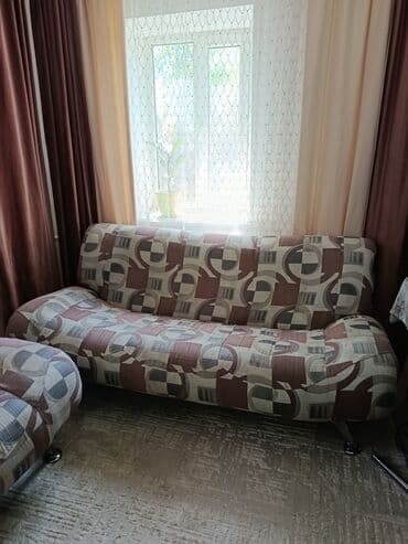 балыкчы мебель: Комплект мягкой мебели, Б/у, Самовывоз, цвет - Коричневый — 2