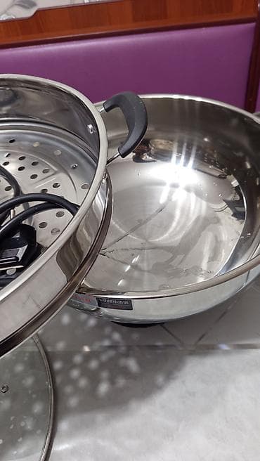 Электрочайники: Электрическая многофункциональная пароварка/казан-сковорода из — 2