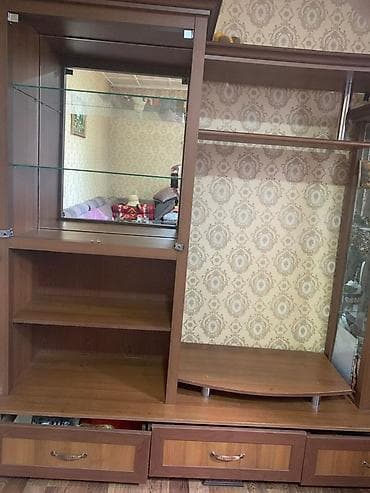 мурас мебель: Гостиная стенка/модульный набор в классическом стиле, материал – ЛДСП — 4