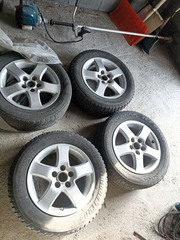 купить зимнюю резину в бишкеке: Колеса в сборе R 16, Зимняя шипованная, Комплект, Легковые, Литые, отверстий - 5 — 1