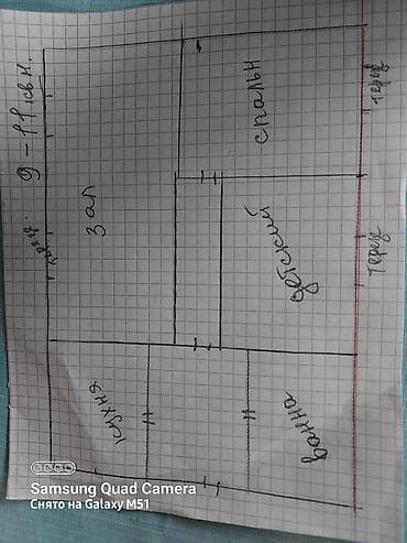 дом с сокулук: Дом, 98 м², 4 комнаты, Собственник, Косметический ремонт — 3