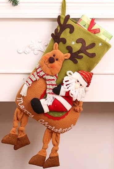 сумка для школы: Новогодний носок для подарков! Очень вместительный! Изготовлен из — 1