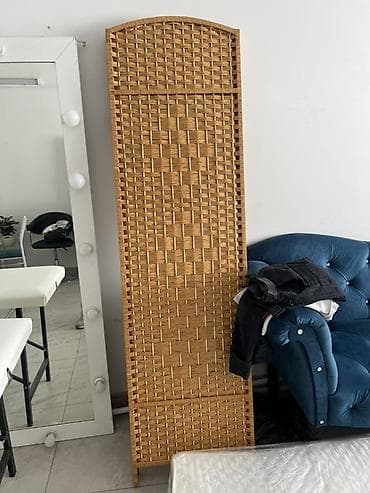 купить люстру: Плетёная декоративная ширма/панель из ротанга (или ивовой лозы) — 1