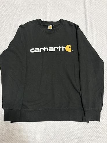 кожаные бу: Мужская толстовка, L, Carhartt, Б/у, цвет - Черный, Платная доставка, Самовывоз — 4