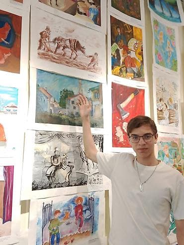 манас рисунок детский: Авторские иллюстрации и картины на бумаге - Жанры и сюжеты: бытовые — 1
