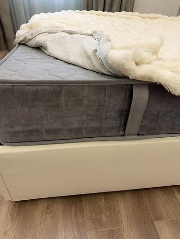 Офис эмереги: Эки кишилик керебет, Колдонулган, Жумшак башы менен, узуну - 220 см — 5