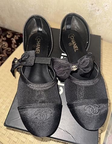 Туфли, 39, Chanel, Новый, цвет - Черный at lalafo.kg Туфли, 39, Chanel, Новый, цвет - Черный
