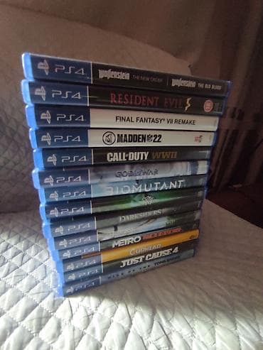 Коллекция игр для PlayStation 4 (диски в боксах), набор из популярных