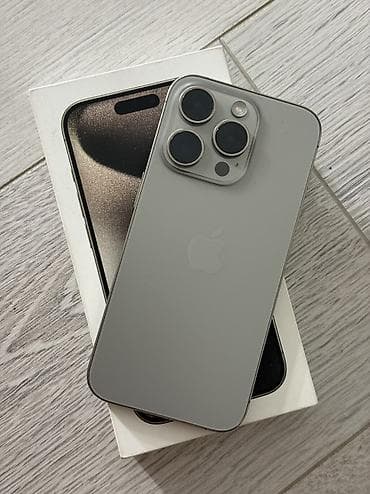 IPhone 15 Pro, 256 ГБ, Natural Titanium, 80 % at lalafo.kg IPhone 15 Pro, 256 ГБ, Natural Titanium, 80 %