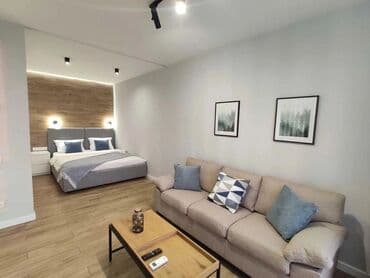 кварира бишкек: 1 бөлмө, Душ кабинасы, Жаздык, жууркан-төшөк каптары, Кондиционер — 2