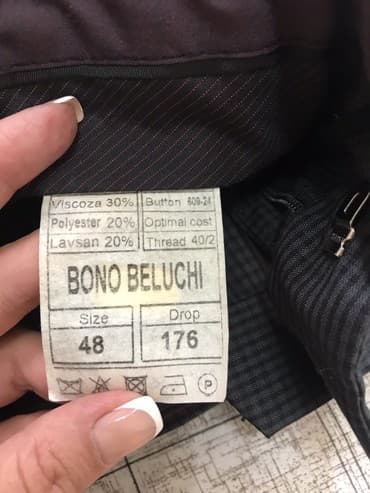 шым мужские: Мужской элегантный костюм в мелкую клетку. Молодежный фасон- рукава — 5