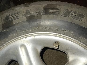 Колеса в сборе 245 / 70 / R 16, Всесезонная, Б/у, Запаска, Внедорожные (АТ/МТ), Литые, отверстий - 6 — 3