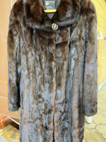 Норковая шуба богатого коричн цвета шерст в отличнего состояние
