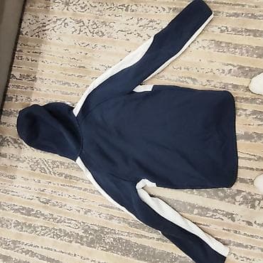синие джинсы: Мужская спортивная толстовка Puma на (original)молнии с капюшоном — 2