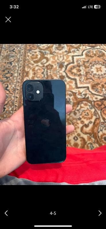 апл 12: IPhone 12, 128 ГБ, чёрный Айклауд пароль не знаю но в цуме сказали за — 2