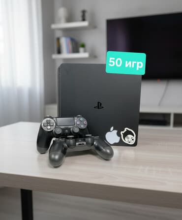 Plэaystation 4, слим 500гб. ПО 13.02 Внутри записано Не прошитый