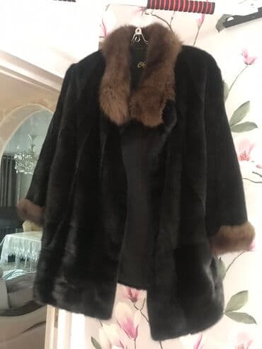 second hend: Продаю шикарную норковую шубу, рукава и воротник соболь, брали за — 3
