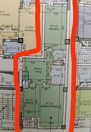 Комнаты: 2 комнаты, 72 м², Элитка, 2 этаж, Готовая ПСО (под самоотделку) — 4
