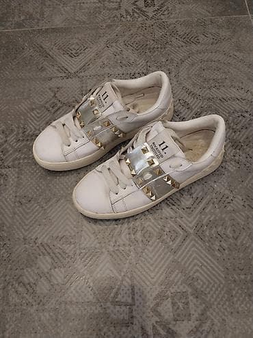 yeezy slide: Кроссовки, 36, Valentino, Б/у, цвет - Белый, Самовывоз — 1