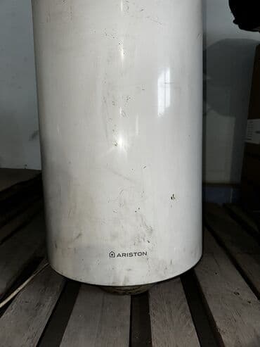 кател для отопление: Накопительный водонагреватель Объем бака: 80 л, Ariston, Электрический, Регулятор температуры, Металл, Б/у — 3