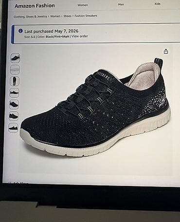 изи волкер: Мужские кроссовки, 35.5, 36, 36.5, Skechers, Новый, цвет - Черный, Самовывоз — 6