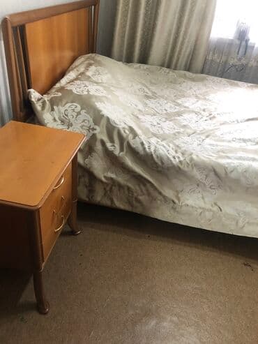 купить бу теннисный стол в бишкеке: Спальный гарнитур, Б/у, Двуспальная кровать, Тумба, Шкаф, Дерево, Самовывоз, цвет - Коричневый — 4