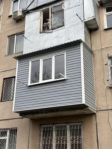 бассейн с горкой: Застекление и внешняя отделка балкона (распашная система ПВХ) с — 8