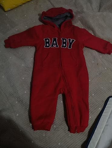 обувь 28 размер: Детский комбинезон с капюшоном, красный. почти новый 2,3раза одевали — 2