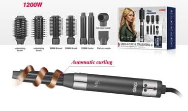 фен с вращающейся щеткой: Фен щетка с крутящейся насадкой, фен стайлер, фен брашинг DSP 50124 9 — 1