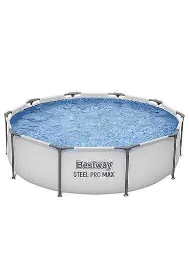 Спорт жана хобби: Каркасный бассейн Bestway Steel Pro Max - Объем: 4678 л - Форма — 6