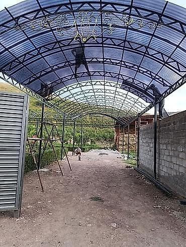 room mirror: Навес, Арочный, Металл, Поликарбонат, Установка — 1