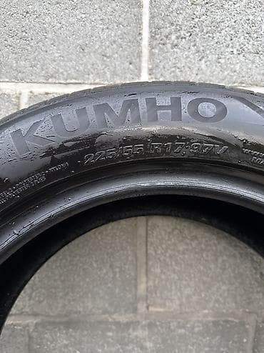 uni v: Шины 225 / 55 / R 17, Лето, Б/у, Комплект, Легковые, Корея, Kumho — 3