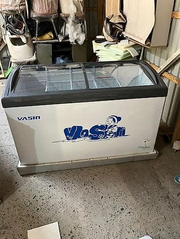 Морозильный ларь VASIN с гнутыми раздвижными стеклянными крышками