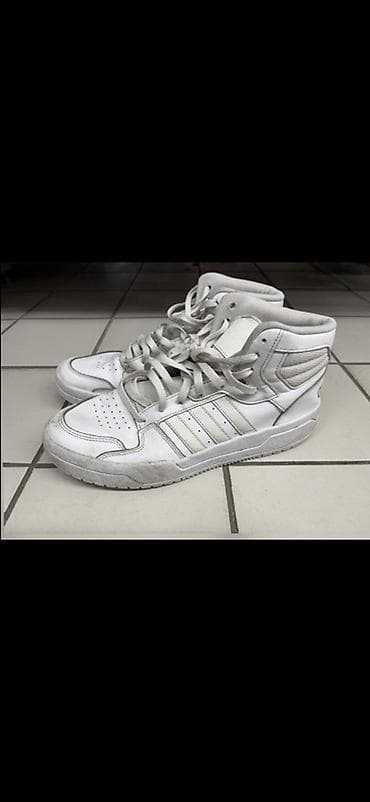 Мырзалардын бут кийими: Эркектердин кроссовкасы, 42, 42.5, 43, Adidas, Колдонулган, түсү - Ак, Өзү алып кетүү — 4