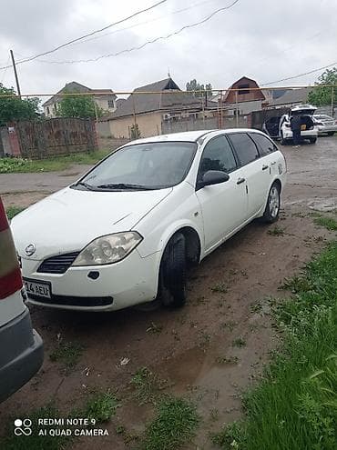 Транспорт: Nissan Primera: 2002 г., 1.8 л, Кол менен иштөөчү, Бензин, Универсал — 2